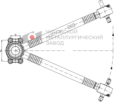 Штанга V-образная IVECO